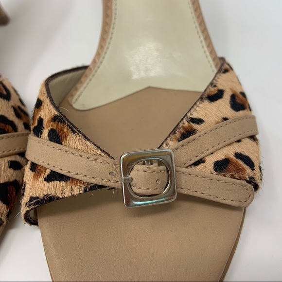 FRANCO SARTO Sandals Leather Leopard Print - Picture 3 of 8